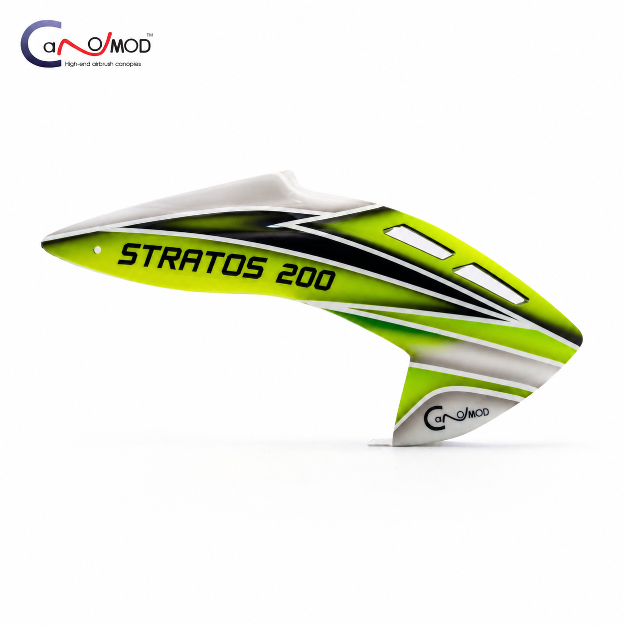 5099c8e9-6c42-41b1-ae5a-910ed50b3044 Canomod Airbrushed Lexan Canopy for XLPower Stratos 200 A2 (GREEN) - Image 1