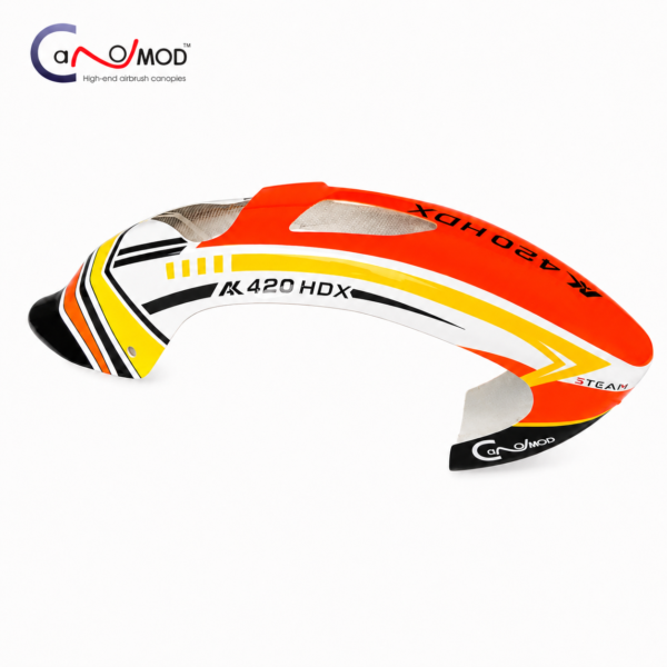 Canomod Airbrushed Fiberglass Canopy for AK420 HDX (Heliox)
