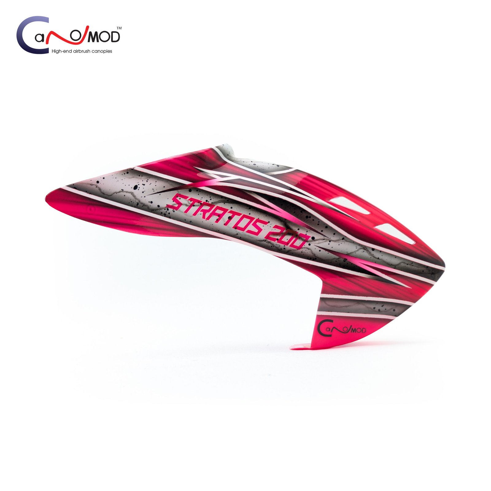 1003_1 Canomod Airbrushed Lexan Canopy for XLPower Stratos 200 (PINK NEBULA) - Image 1