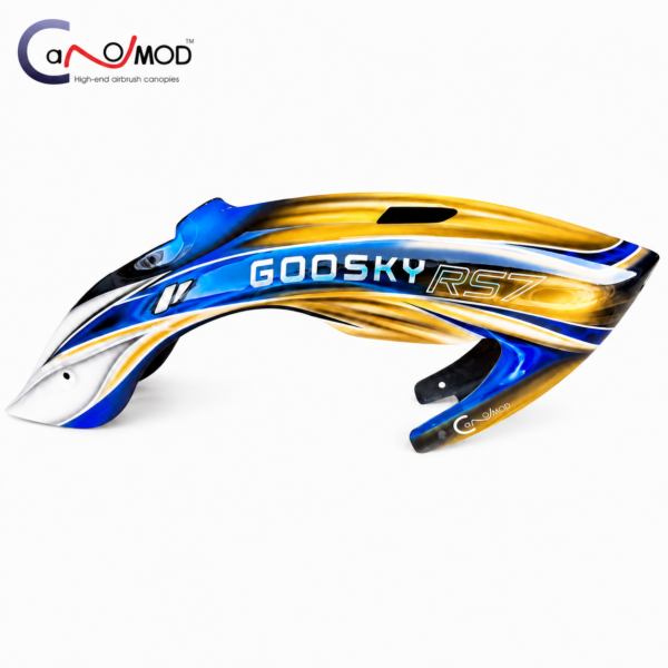 Canomod Airbrused Fiberglass Canopy for Goosky RS7 Ultra (GOLDEN TIDE)