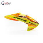 Canomod Airbrushed Lexan Canopy for XLPower Stratos 200 (NEON FLAME)
